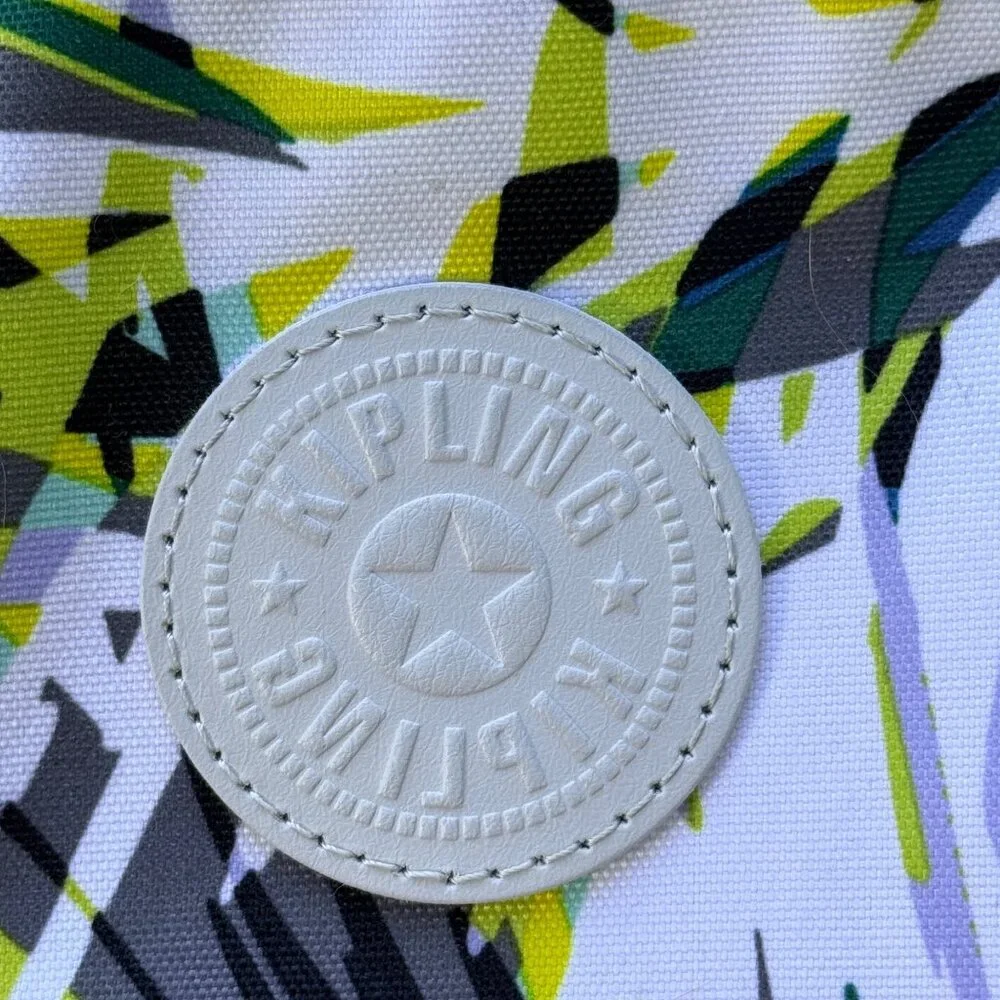 Kipling Crossbody Bag Compact Adjustable Strap Multicolor Lightweight Printed Ny